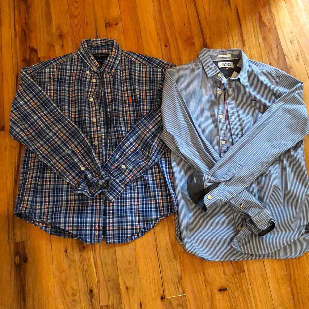 Ralph Lauren & Hilfiger Denim button down shirts